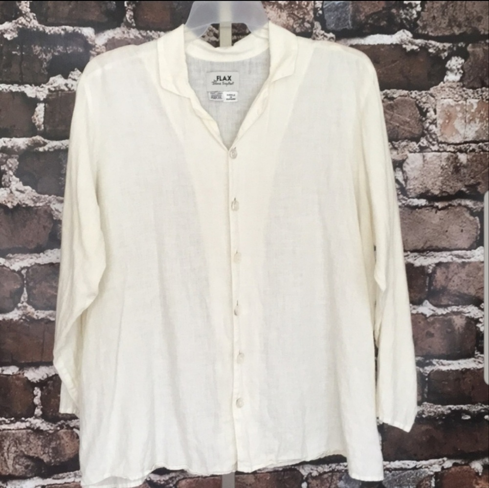 Flax white linen Shirt